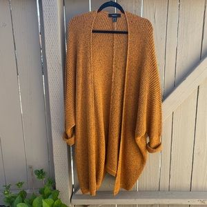 Forever 21 Plus Knit Orange and Black Cardigan Sweater NWOT